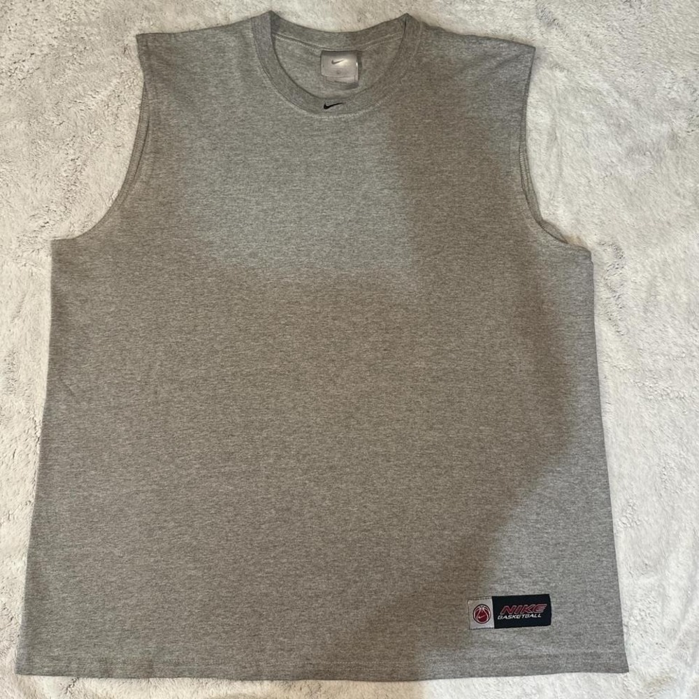 Vintage 2000s Nike Dri-fit‎ Y2K Silver Tag Basketball Tank Top MENS LARGE